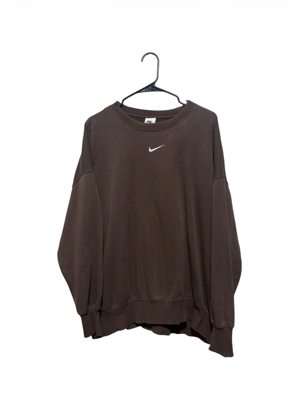 Nike Brown Swoosh Crewneck Sweatshirt